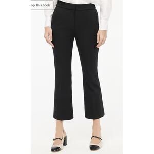 NWT J Crew Factory Womens Kelsey Pant 10 Flare Cropped Preppy‎ Office Black